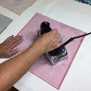 Stabilizing t-shirt for quilt