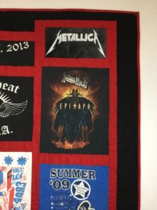 Rock n roll t-shirt quilt