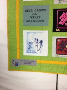 Close up of T-shirt Quilt