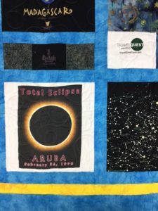 Custom Science T-shirt Quilt