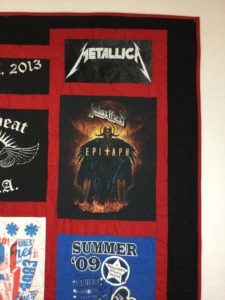 Rock n roll t-shirt quilt