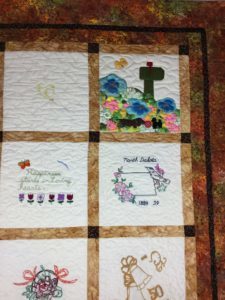 Unfinished quilt for client
